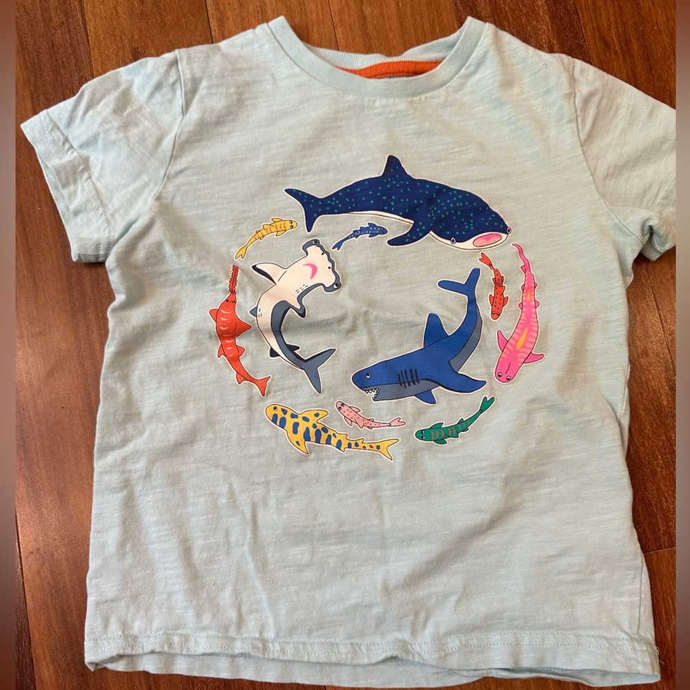 Mini Boden 5Y Shark Tee